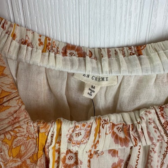 En Creme Yellow Patchwork Dress‎ size Medium NWT - Picture 4 of 4